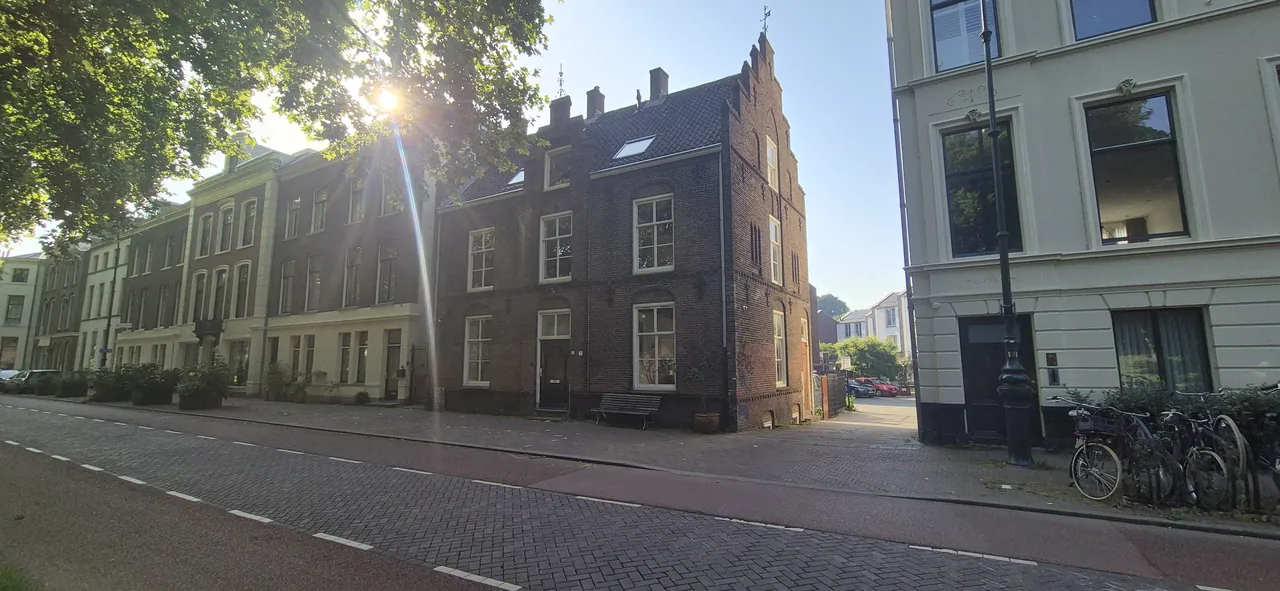 Neo-Gothic brick facade of Maliesingel 74 on the Maliesingel in Utrecht